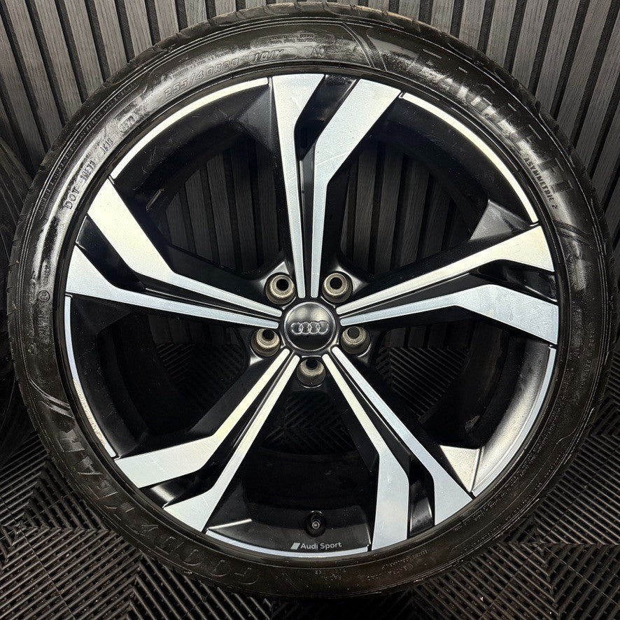 20'' GENUINE AUDI RSQ3 Q3 S LINE 5 SPOKE ALLOY WHEELS TYRE ALLOYS 83A601025AC