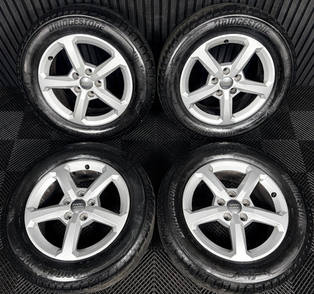 17'' GENUINE AUDI Q2 5 SPOKE ALLOY WHEELS TYRES ALLOYS 81A601025