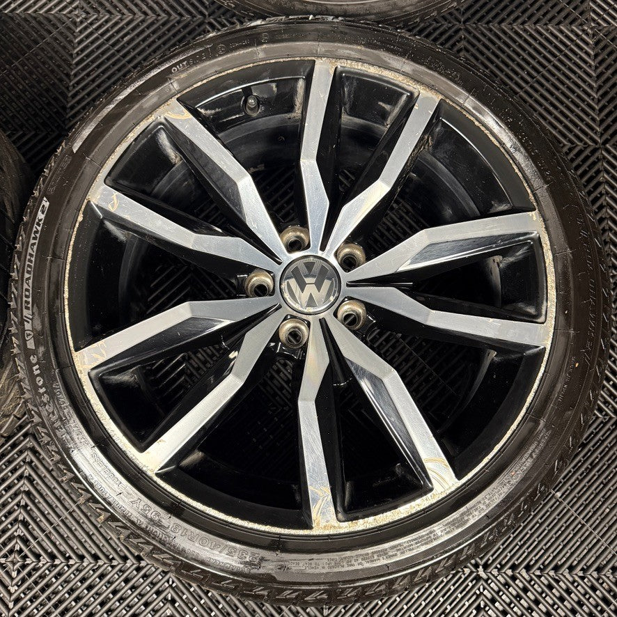 18'' GENUINE VW PASSAT CC SCIROCCO R LINE LISBON WHEELS TYRES ALLOYS 1K8601025M