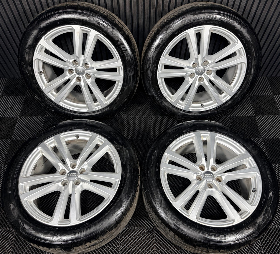 20'' Audi Q7 S Line 5 Double Spoke Alloy Wheels Alloys Tyres 4M0601025H Genuine