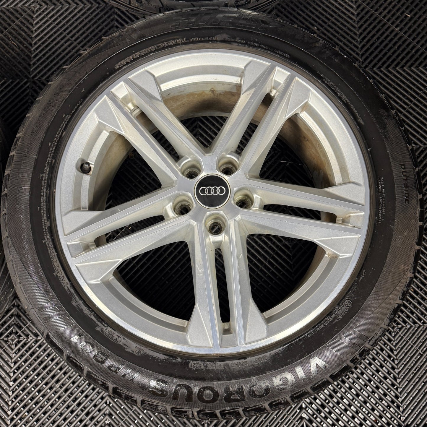 19'' GENUINE AUDI Q5 5 DOUBLE SPOKE S LINE ALLOY WHEELS TYRES 5X112  80A601025G