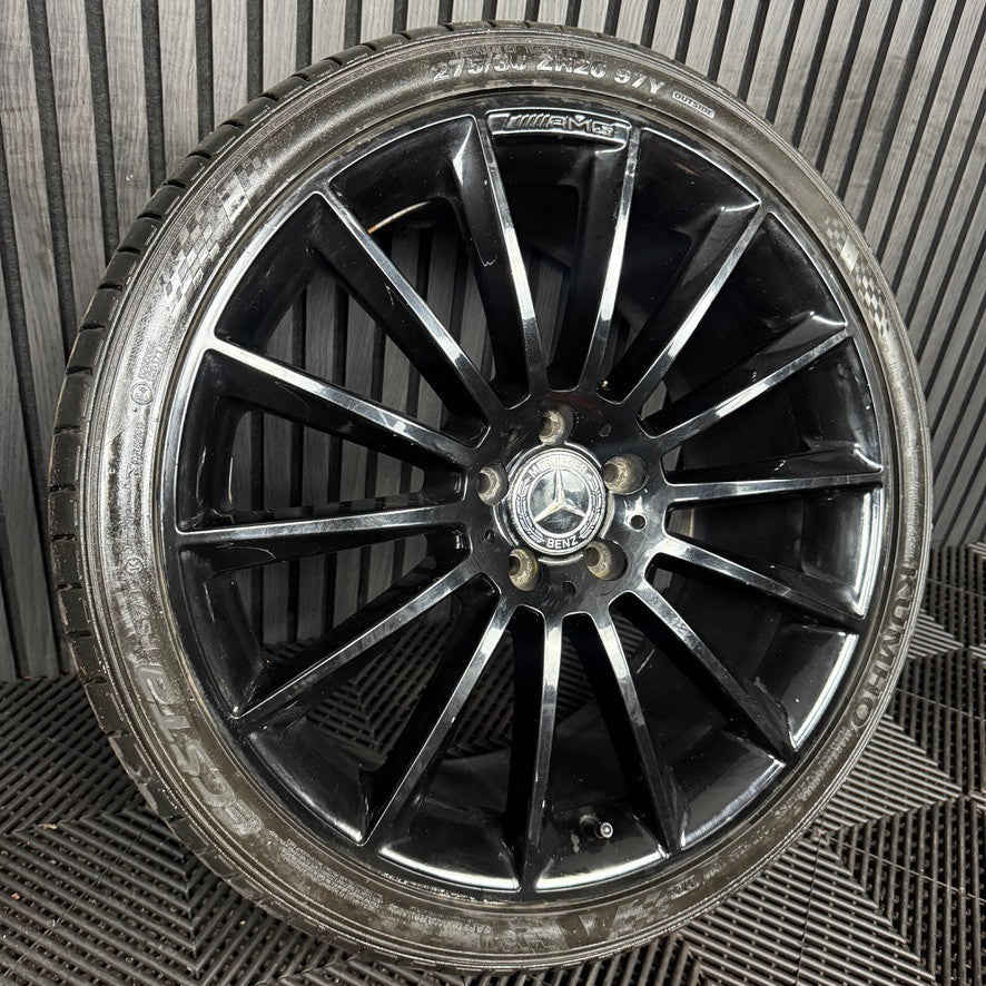 1X 20" GENUINE AMG MERCEDES E CLASS BLACK ALLOY WHEEL BACK W213 A2134012300 REAR