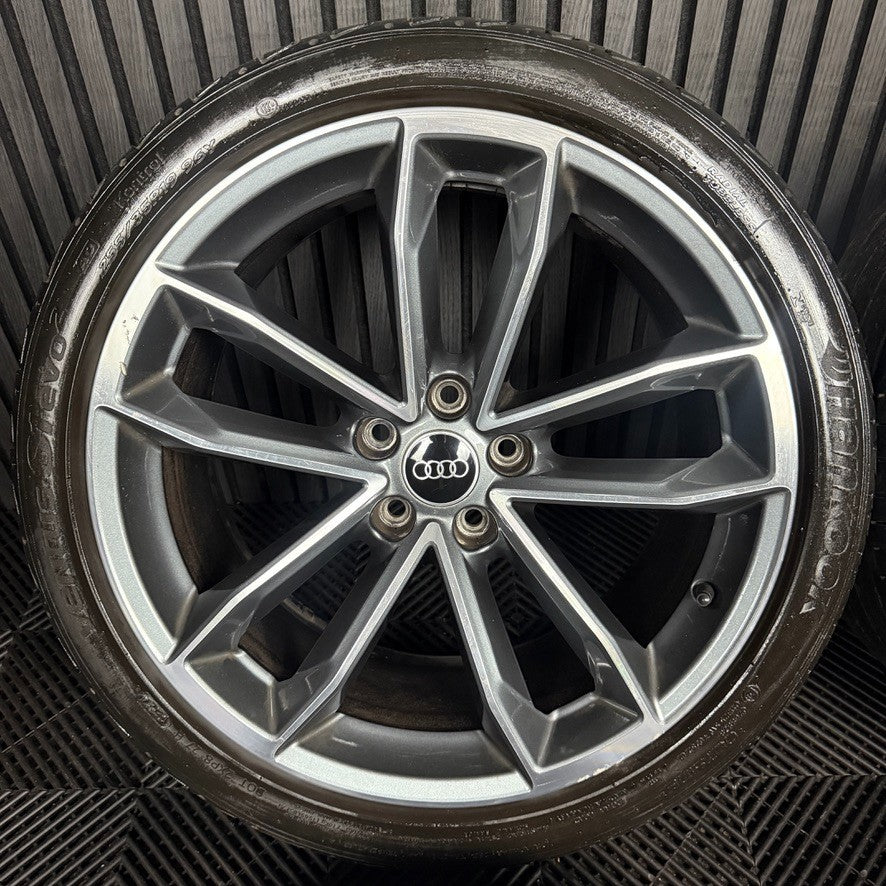 19'' GENUINE AUDI A5 S LINE S5 ALLOY WHEELS ALLOYS TYRES 8W0601025DF