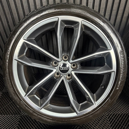 19'' GENUINE AUDI A5 S LINE S5 ALLOY WHEELS ALLOYS TYRES 8W0601025DF