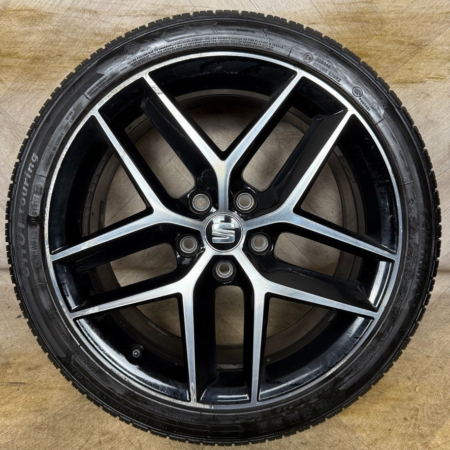 1X 18'' GENUINE SEAT LEON FR PERFORMANCE MK3 ALLOY WHEEL TYRE SINGLE 5F0601025AB