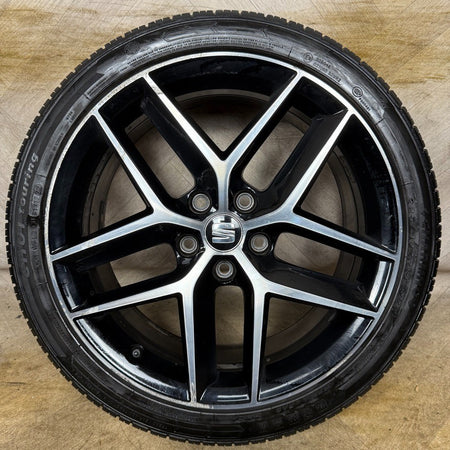 1X 18'' GENUINE SEAT LEON FR PERFORMANCE MK3 ALLOY WHEEL TYRE SINGLE 5F0601025AB