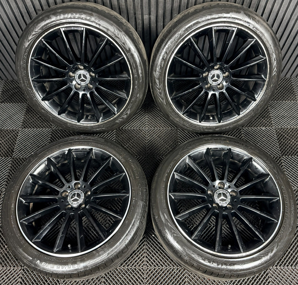 19'' AMG Mercedes GLA Black Multispoke Wheels Tyres Alloys A1564012800 Genuine