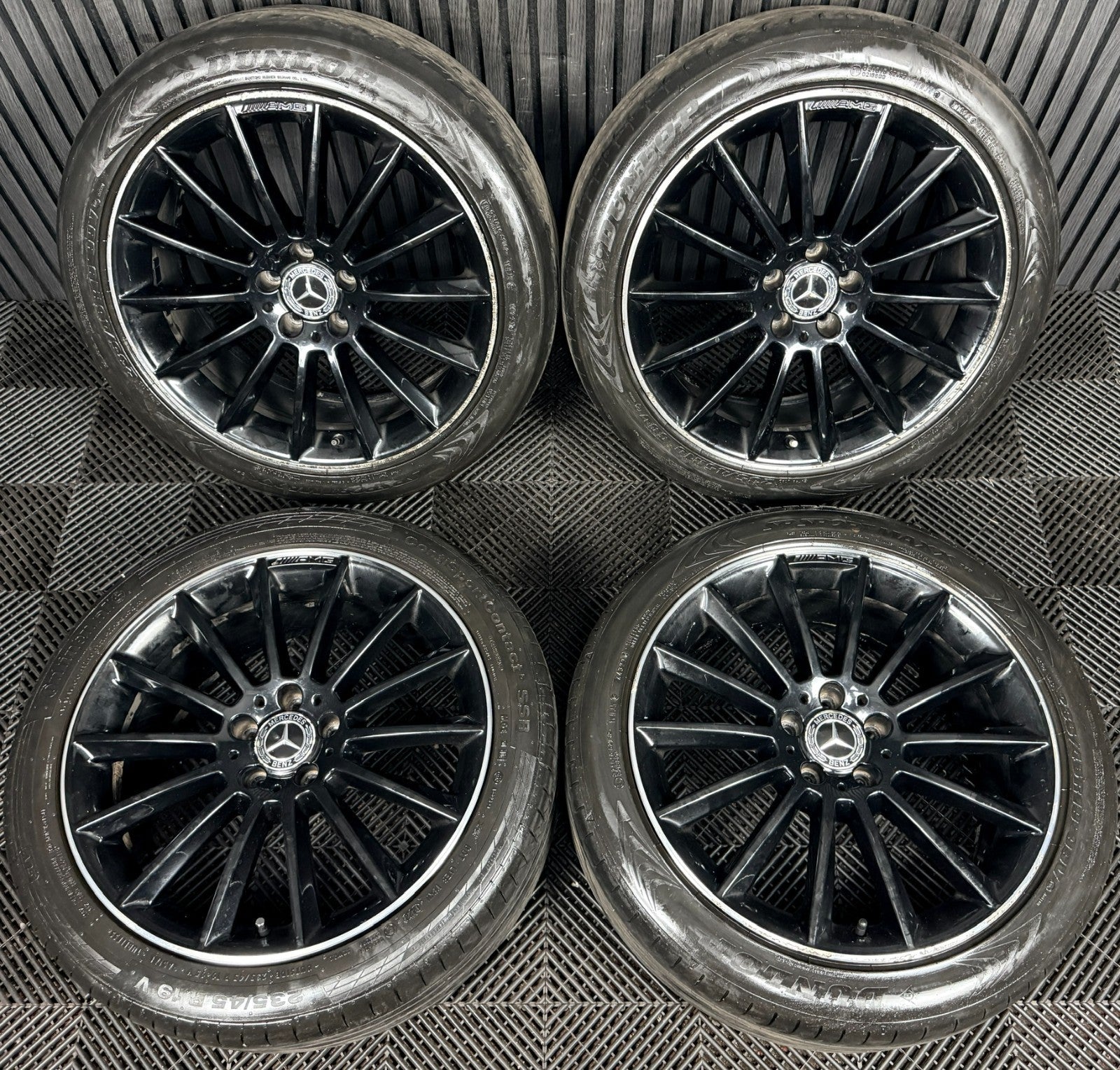 19'' AMG Mercedes GLA Black Multispoke Wheels Tyres Alloys A1564012800 Genuine
