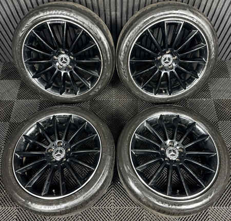 19'' AMG Mercedes GLA Black Multispoke Wheels Tyres Alloys A1564012800 Genuine