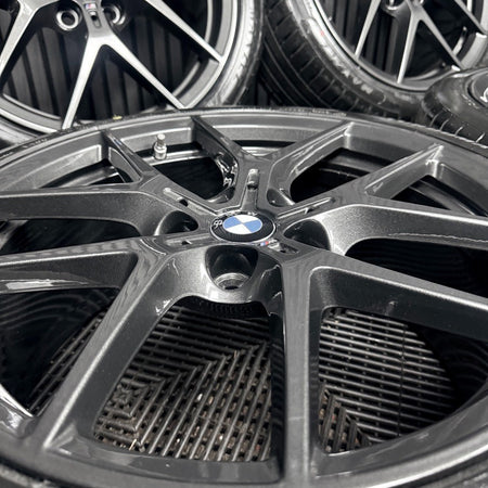 18'' BMW 1 Series 554 Grey M Sport 2 F40 F44 Alloy Wheels Tyres 8092353 Genuine