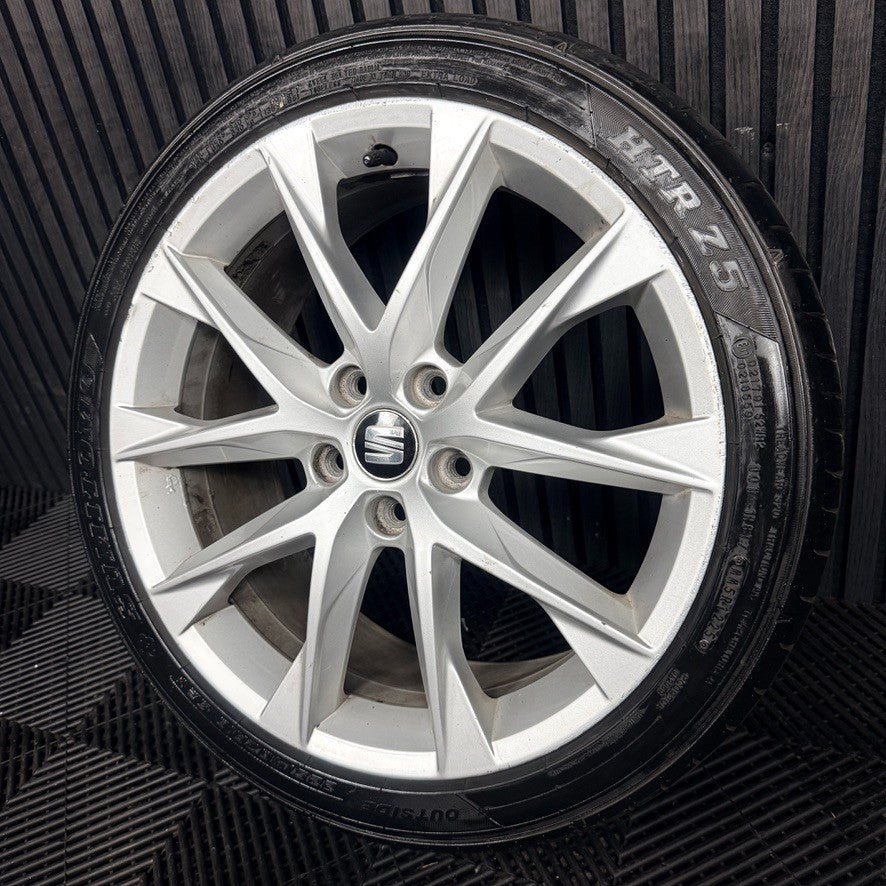 1X 18'' Seat Leon FR Performance MK3 Alloy Wheel Tyre Single Genuine 5F0601025AA