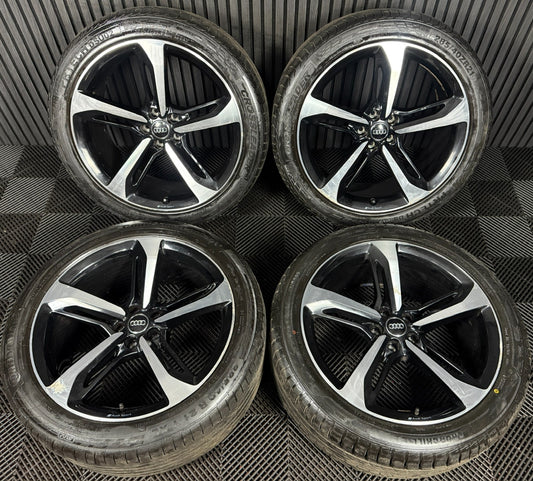 21'' GENUINE AUDI Q7 S LINE RS GREY DC ALLOY WHEELS ALLOYS TYRES 4M0601025S