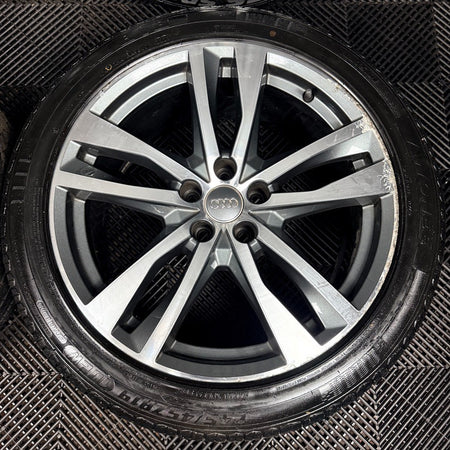 19'' Audi A6 C8 S Line 5 Double Spoke Alloy Wheels Tyres 4K0601025H Genuine