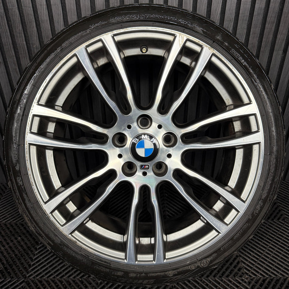 1X 19'' GENUINE BMW 3 SERIES 403 M SPORT 4 F30 ALLOY WHEEL TYRE 7845882 FRONT