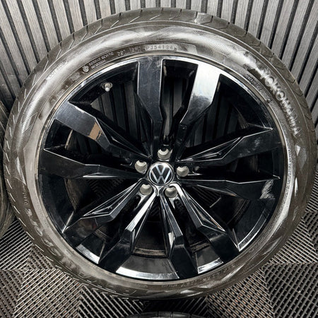 21'' VW Touareg Suzuka Black R Line Alloy Wheels Tyres Q7 760601025D Genuine