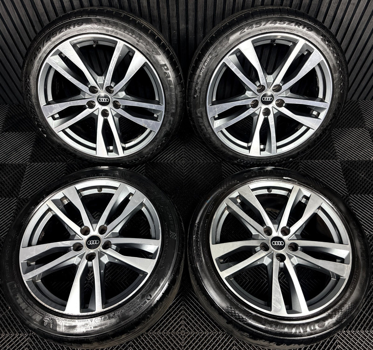 19'' Audi A6 C8 S Line 5 Double Spoke Alloy Wheels Tyres 4K0601025H Genuine