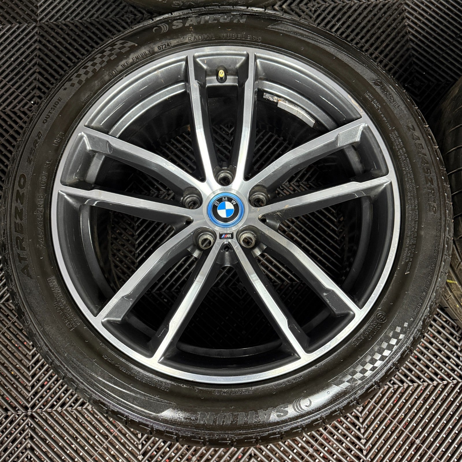 18" GENUINE BMW 5 SERIES 4 662 GREY DC M SPORT G30 G31 ALLOY WHEEL TYRES 7855081