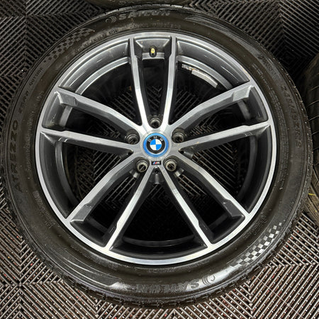 18" GENUINE BMW 5 SERIES 4 662 GREY DC M SPORT G30 G31 ALLOY WHEEL TYRES 7855081