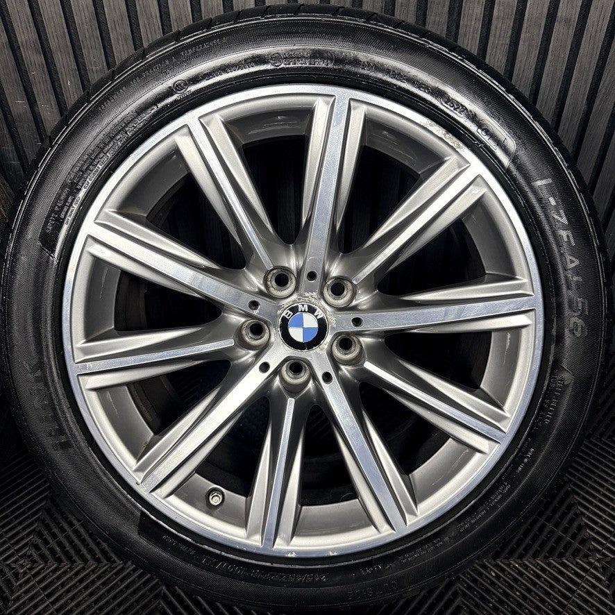 18" Bmw 5 Series 4 684 Grey Dc Sport G30 G31 Alloy Wheel Tyres 6874440 Genuine