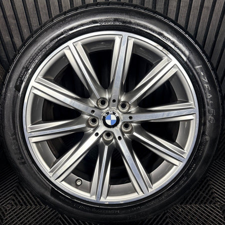 18" Bmw 5 Series 4 684 Grey Dc Sport G30 G31 Alloy Wheel Tyres 6874440 Genuine