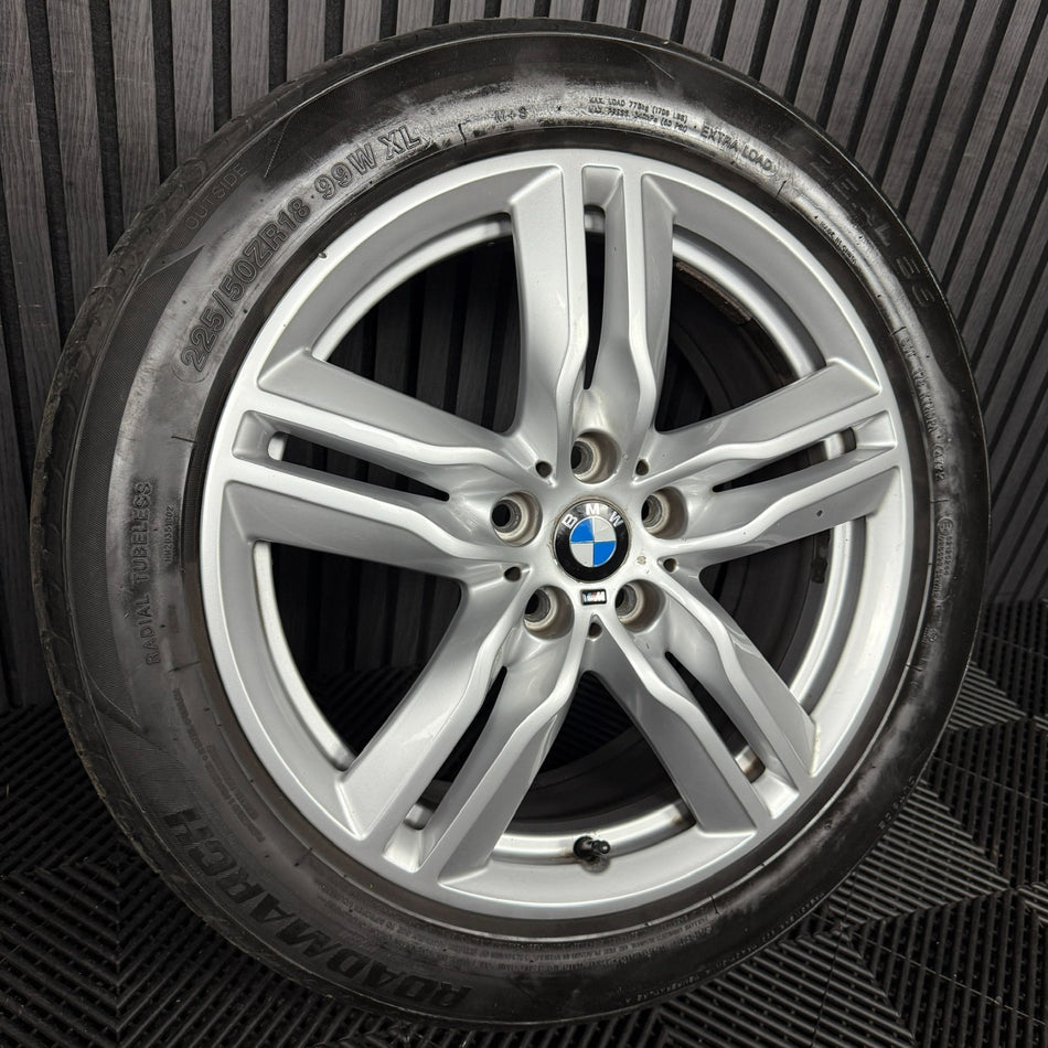 1X 18'' GENUINE BMW X1 570 F48 X2 F39 M SPORT ALLOY WHEEL TYRE 7850456 7.5J ET51