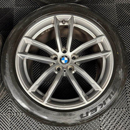 18'' GENUINE BMW 5 SERIES 4 622 GREY M SPORT G30 G31 ALLOY WHEELS TYRES ALLOYS