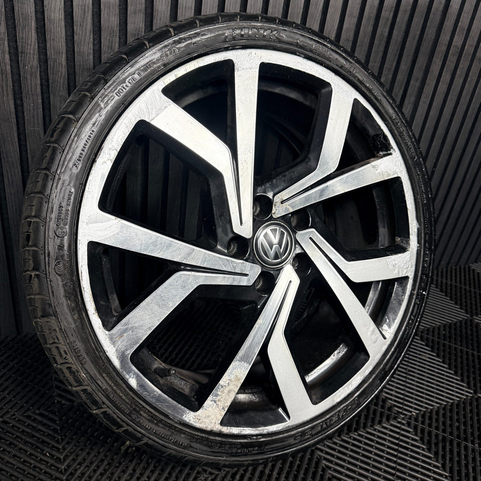 1X 19'' VW Golf Brescia Clubsport GTI MK7 Alloy Wheel Tyre 5G0601025CL Genuine