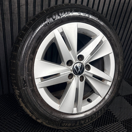 1X 16'' VW Golf MK8 Norfolk Alloy Wheel Tyre GT Single 5H0601025 Genuine