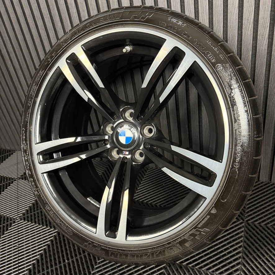 1X 19" GENUINE BMW M3 M4 M2 F80 F82 F83 F87 M 437 ALLOY WHEEL 2284550 FRONT TYRE