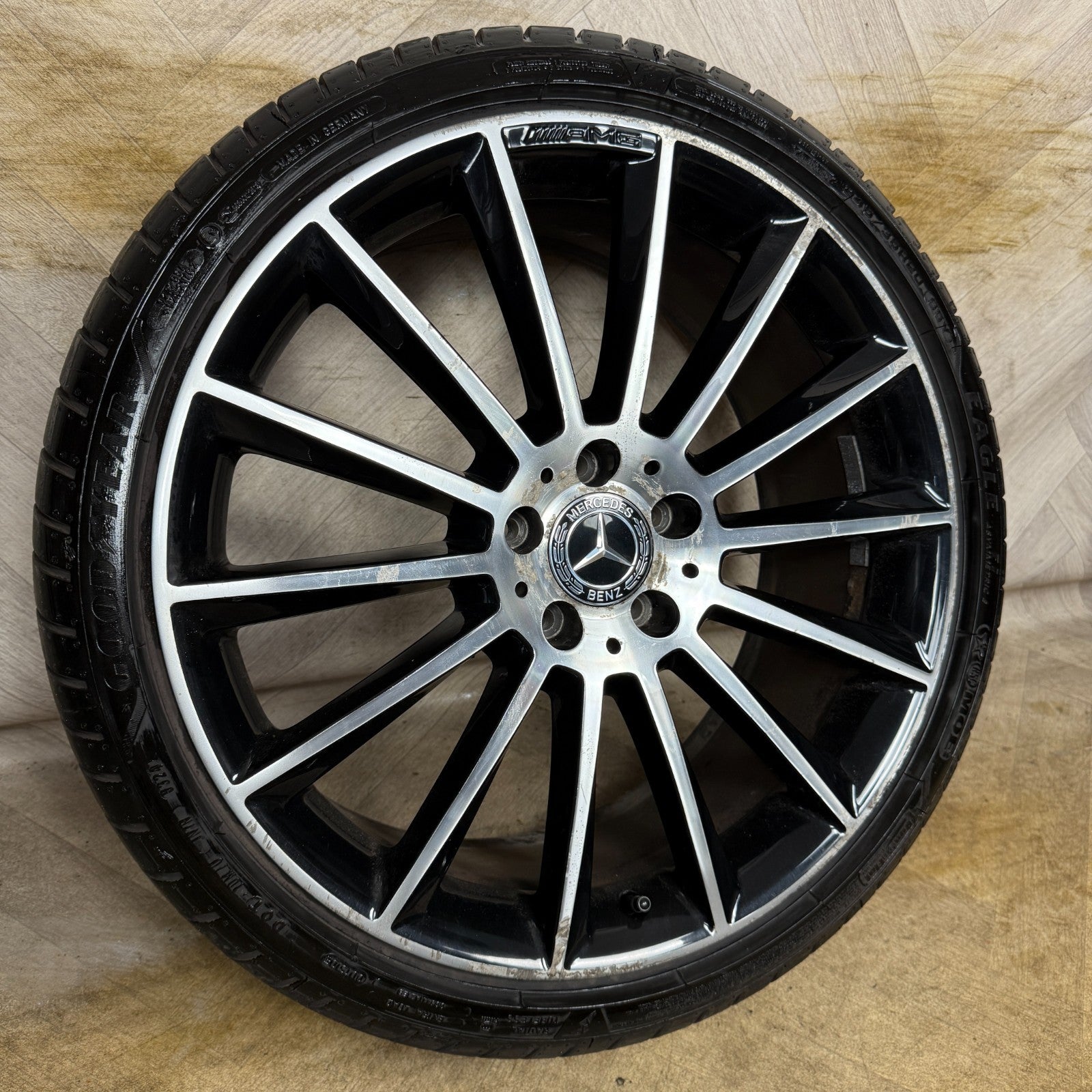 1X 20" GENUINE AMG MERCEDES E CLASS BLACK DC ALLOY WHEEL W213 FRONT A2134012200