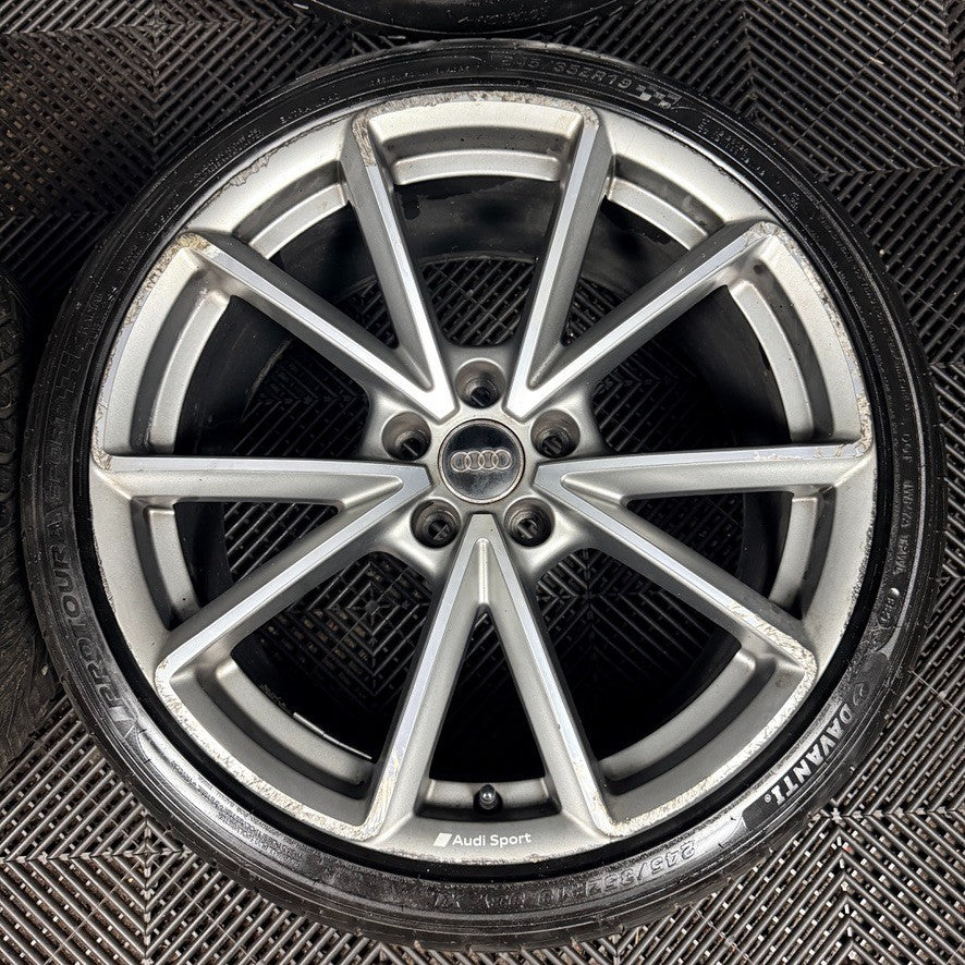 19'' Audi A4 S Line Grey DC B8 B9 Alloy Wheels Alloys Tyres 8W0601025BD Genuine