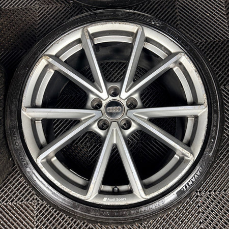 19'' Audi A4 S Line Grey DC B8 B9 Alloy Wheels Alloys Tyres 8W0601025BD Genuine
