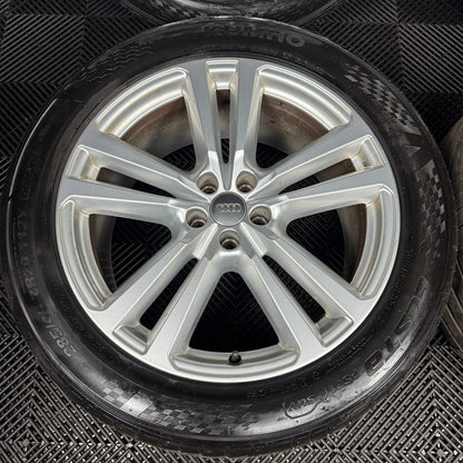 20'' GENUINE AUDI Q7 S LINE 5 DOUBLE SPOKE ALLOY WHEELS ALLOYS TYRES 4M0601025H
