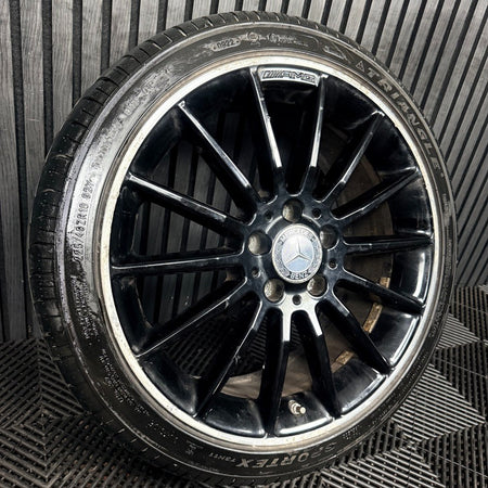 1X 18'' Mercedes AMG A Class CLA W176 Black Alloy Wheel Tyre A1764010200 Genuine