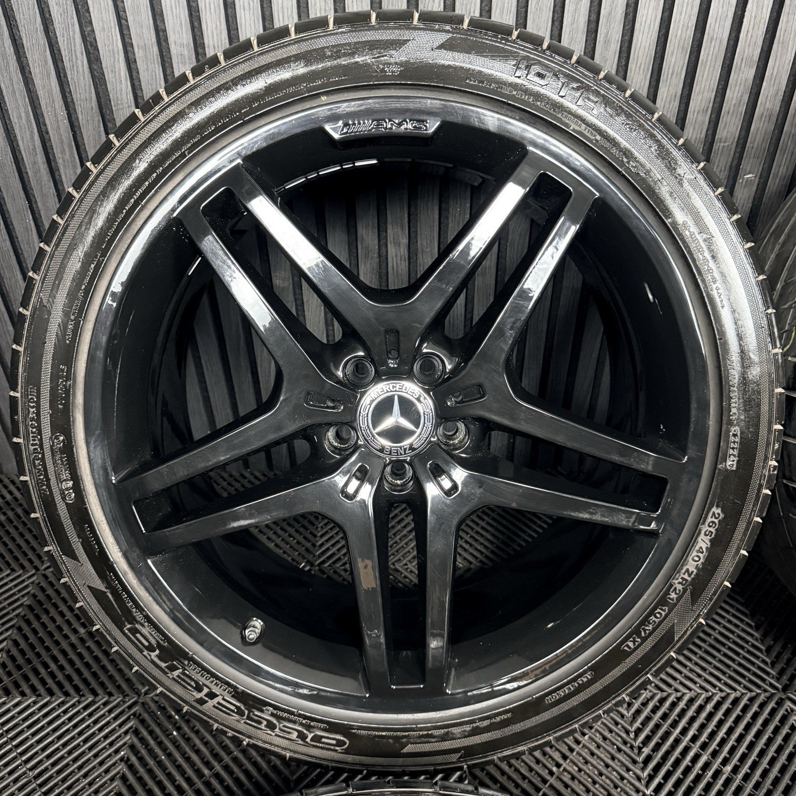 21” Mercedes AMG ML GLE Black Alloy Wheels Tyres W166 Genuine A1664012102