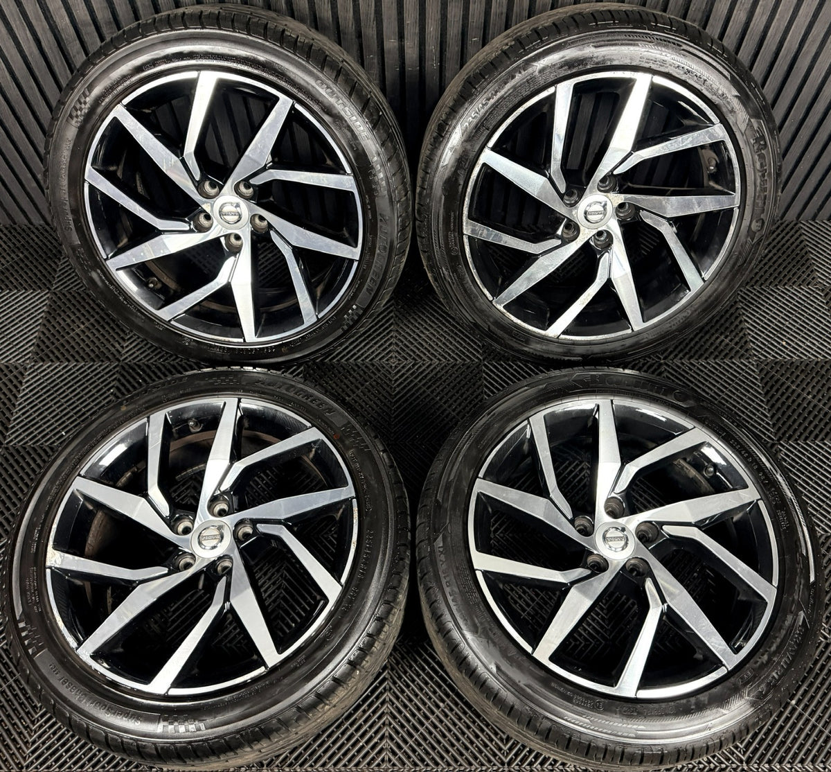 18'' Volvo S60 V60 Y Spoke Black DC Wheels Tyres Alloys 5X108 31471311 Genuine