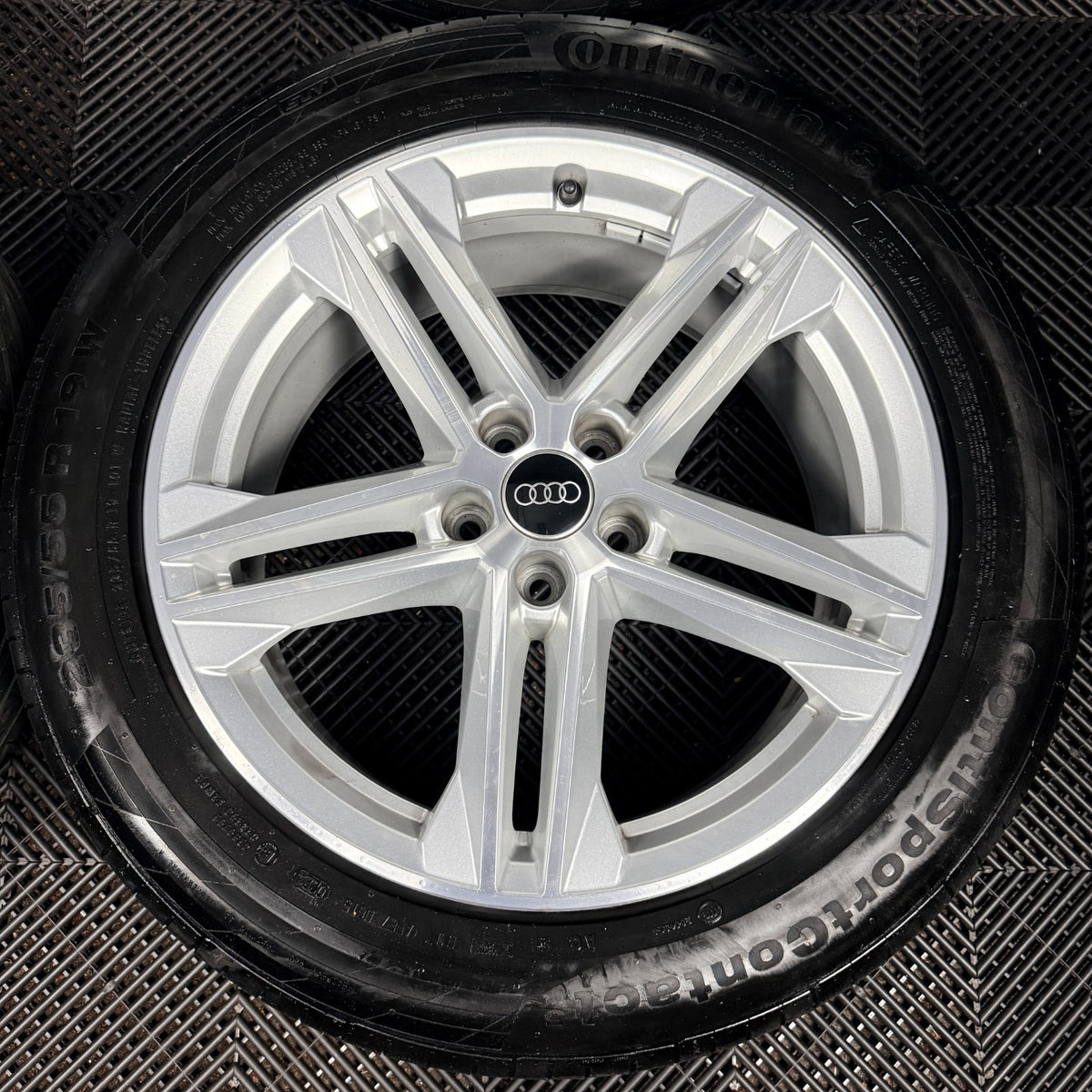 19'' Audi Q5 5 Double Spoke S Line Alloy Wheels Tyres 5X112 80A601025G Genuine