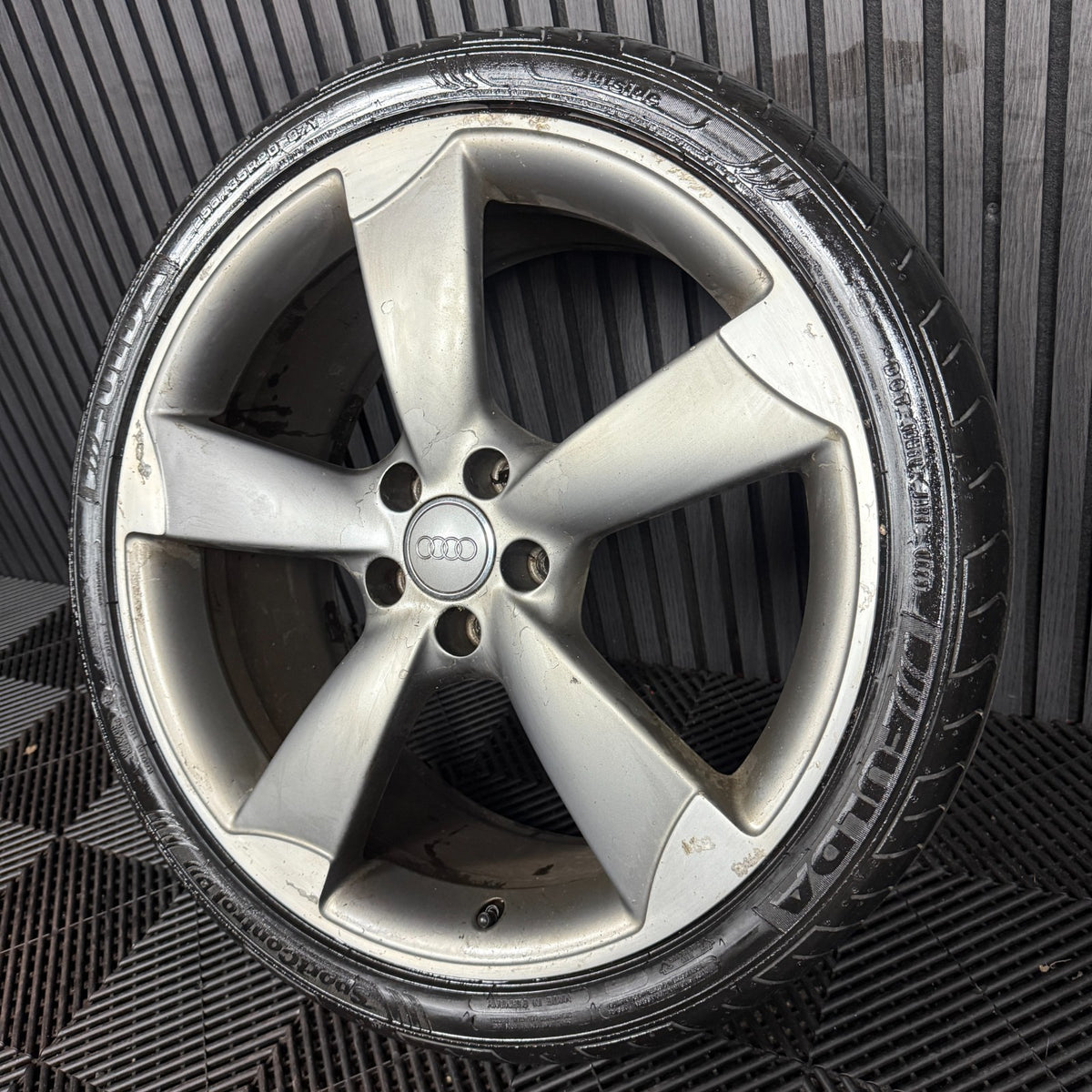 1X 20'' GENUINE AUDI A6 S LINE C7 ROTOR BLACK EDITION WHEEL ALLOY 4G9601025BP