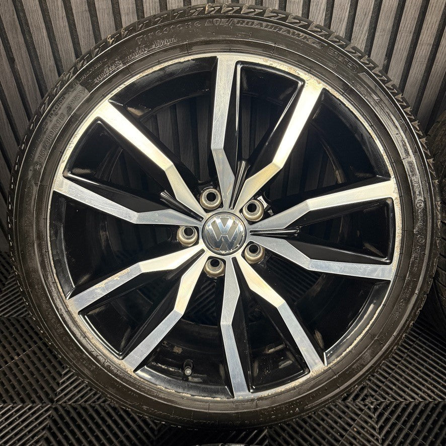 18'' GENUINE VW PASSAT CC SCIROCCO R LINE LISBON WHEELS TYRES ALLOYS 1K8601025M
