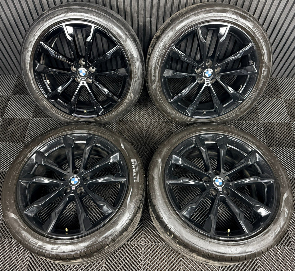 20'' BMW X3 X4 G01 G02 699 Black M Sport Wheels Tyres Alloys 801026 Genuine