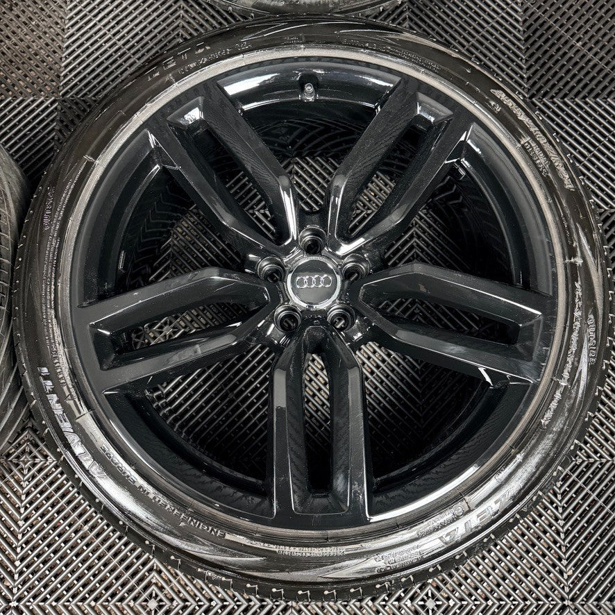 21'' Audi SQ5 Q5 S Line Black Alloy Wheels Tyres 8R0601025CP Genuine