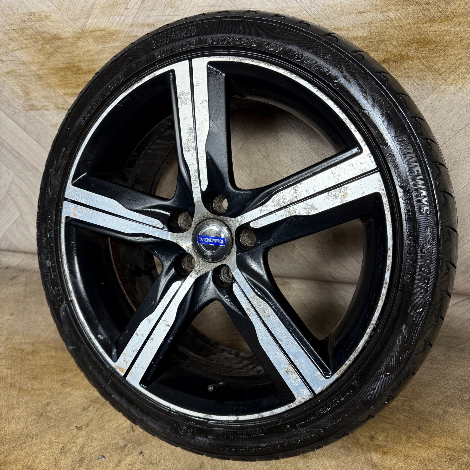 1X 18'' GENUINE VOLVO S60 V60 IXION III R-DESIGN ALLOY WHEEL RIM 31445218 SPARE