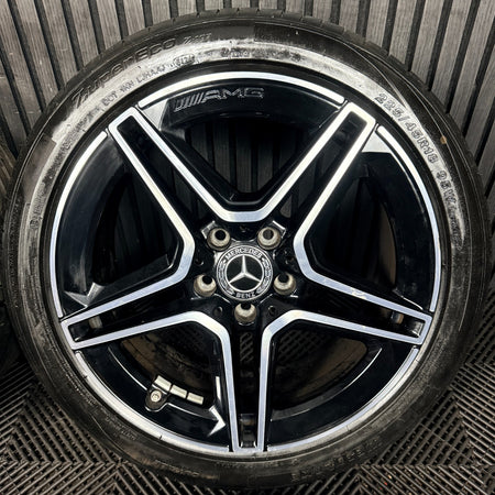 18'' Mercedes Amg A Class Cla B Black DC Alloy Wheels Tyres Alloys W177 Genuine