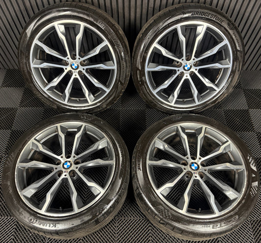 20'' GENUINE BMW X3 X4 G01 G02 699 M SPORT ALLOY WHEELS TYRES ALLOYS 8010268 69