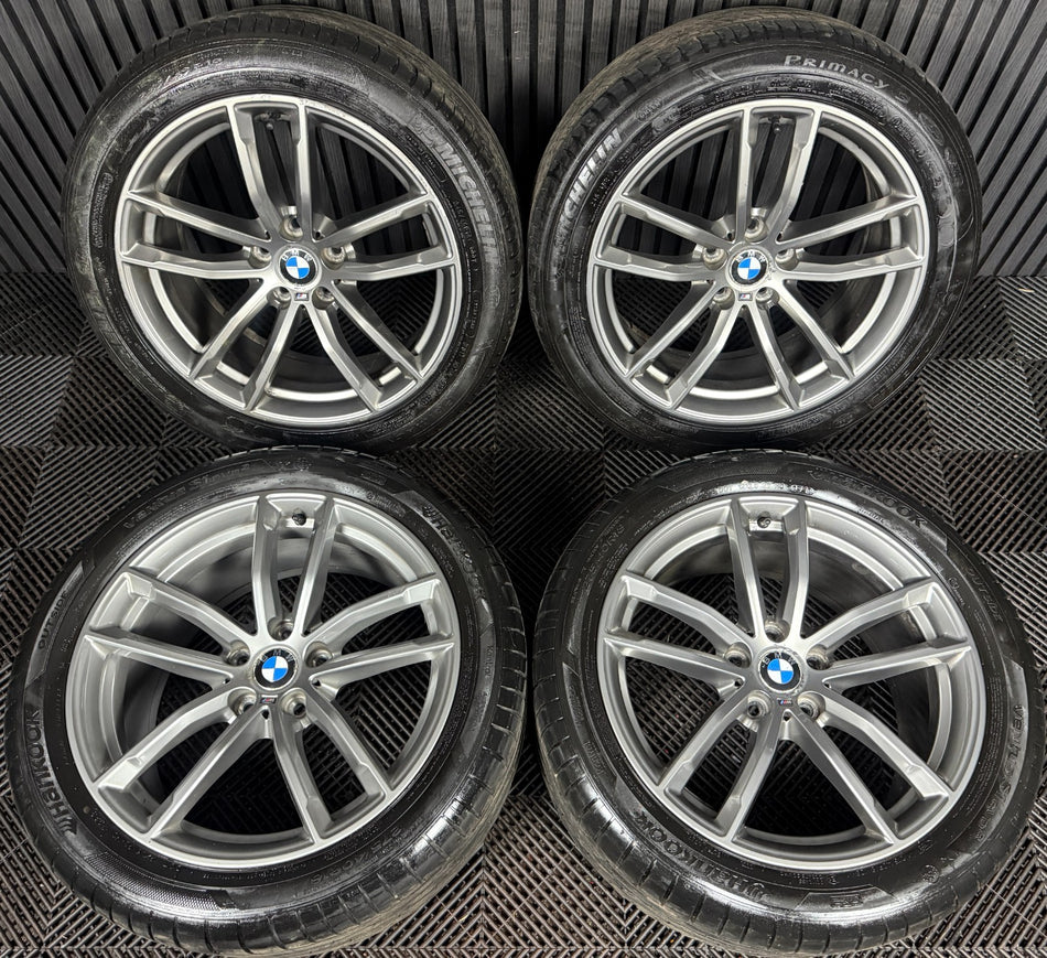 18'' GENUINE BMW 5 SERIES 4 662 GREY M SPORT G30 G31 ALLOY WHEELS TYRES ALLOYS