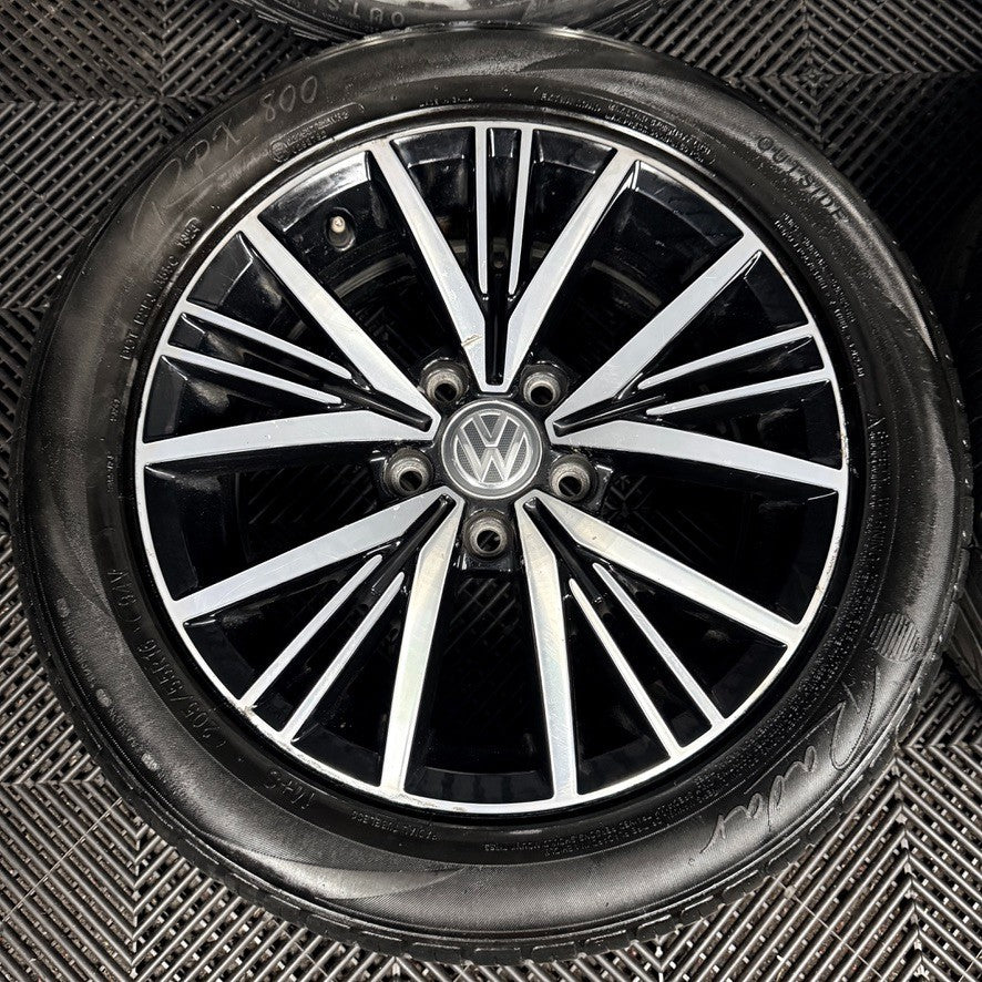16'' VW Golf Mk7 Linas Mk8 Mk6 Alloy Wheels Tyres Alloys 5G0601025CD Genuine