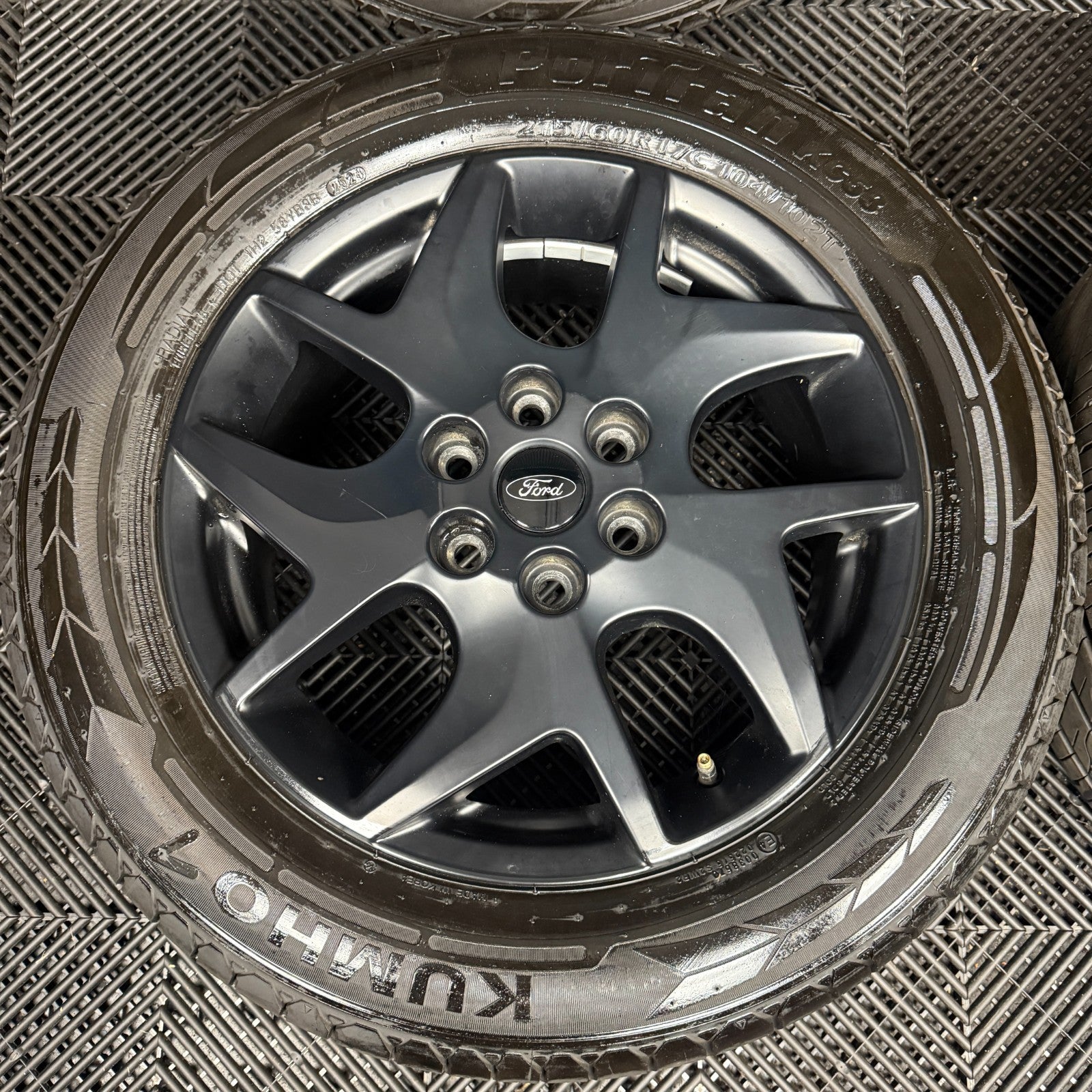 17" GENUINE FORD TRANSIT CUSTOM GREY ALLOY WHEELS TYRES MK9 2024 6X120