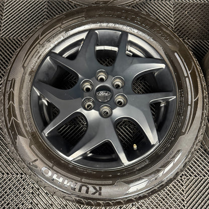 17" GENUINE FORD TRANSIT CUSTOM GREY ALLOY WHEELS TYRES MK9 2024 6X120