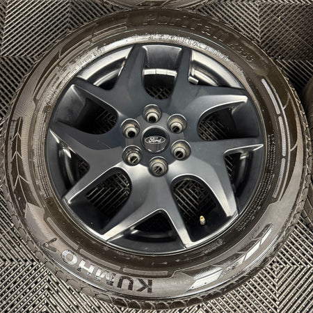 17" GENUINE FORD TRANSIT CUSTOM GREY ALLOY WHEELS TYRES MK9 2024 6X120