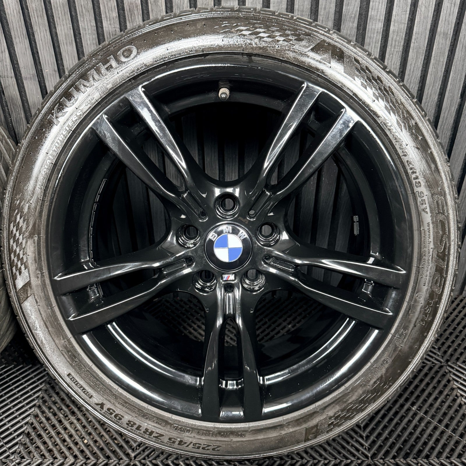18" Bmw 3 Series 400 M Sport Black F30 F31 F32 F36 4 Alloy Tyres Wheels Genuine